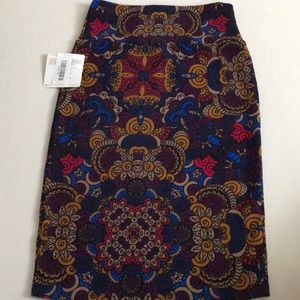 LuLaRoe Cassie XS Pencil Skirt Vintage HTF Unicorn